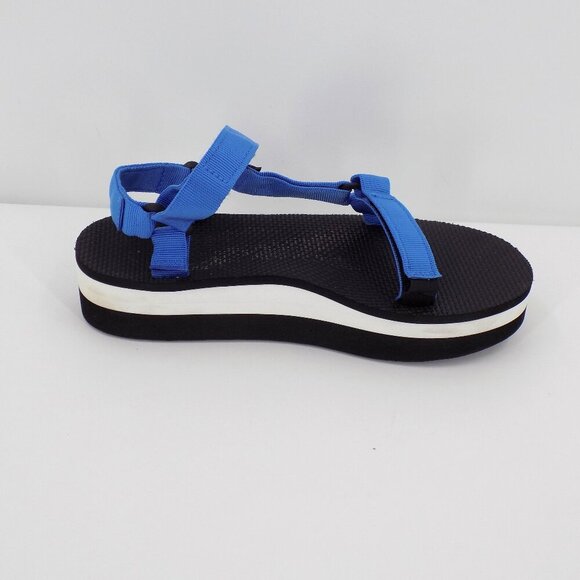Teva Flatform Universal Platform Sandal Size 10 Blue - Picture 6 of 9